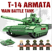 Load image into Gallery viewer, 1020PCS Military T14 Armata Main Battle Tank Building Blocks Model Brick Figures Fully Compatible With Lego
