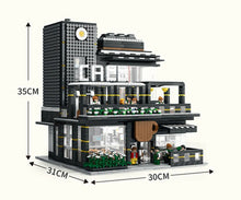 Load image into Gallery viewer, 4314PCS City Corner Cafe Shop Building Blocks Bricks Model Light Figures MOC Fully