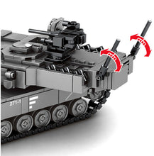 Load image into Gallery viewer, 898PCS Military 2A7 Leopard Main Abrams Battle Tank Building Blocks Model Bricks Fully
