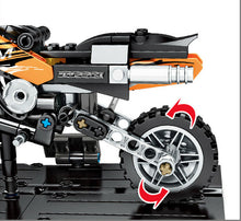 Load image into Gallery viewer, 209PCS Motorcycle Bike Dirt Technic MOC Building Blocks Bricks Model Educational Toy Display Fully