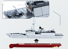 Load image into Gallery viewer, 459PCS Military Army 054A Frigate Ship Building Blocks Brick Model Display Educational Toy Fully