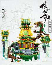 Load image into Gallery viewer, 2200PCS MOC Chinese Traditional Qinglong Pavilion Building Block Brick Model Educational Toy Fully
