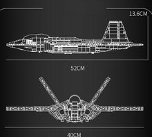 Load image into Gallery viewer, 1837PCS Military F22 Raptor Fighter Building Blocks Bricks Figures Educational Toy Model Fully Compatible With Lego