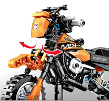 Load image into Gallery viewer, 209PCS Motorcycle Bike Dirt Technic MOC Building Blocks Bricks Model Educational Toy Display Fully