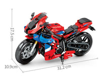 Load image into Gallery viewer, 857PCS Motorcycle Bike CBR Technic MOC Building Blocks Bricks Model Fully