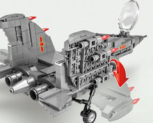 Load image into Gallery viewer, 400PCS Military J15 Air Fighter Plane Building Block Brick Figure Educational Toy Model Fully
