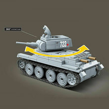 Load image into Gallery viewer, 462PCS WW2 BT-7 Light Tank Panther Building Blocks Bricks Soldier Figures Educational Toys Fully