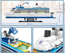 Load image into Gallery viewer, 2428PCS Large Cruise Ship Boat Building Blocks Educational Toy Model Bricks Display Fully