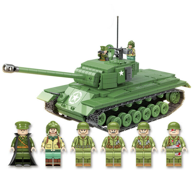 Military Pershing Building Blocks Model Soldier Figur mycrazybuy store