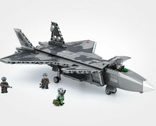Load image into Gallery viewer, 775PCS Military J20 China Fighter Aircraft Building Blocks Model Brick Figures Fully