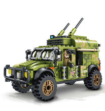 Load image into Gallery viewer, 303PCS Military Army Armored Truck Car Model Building Blocks Soldier Figure Educational Toy Fully