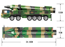 Load image into Gallery viewer, 600PCS Military DF-26 Ballistic Missile Truck Building Block Brick Model Figures Fully Compatible With Lego