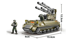 Load image into Gallery viewer, 489PCS Military Air Defense Gun Tank Building Block Brick Figure Model Educational Toy Fully