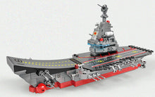 Load image into Gallery viewer, 462PCS Military Liaoning Aircraft Carrier Building Block Brick Figure Educational Toy Model Fully