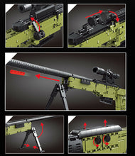 Load image into Gallery viewer, 1628PCS Military AWM Sniper Rifle Gun Building Blocks Bricks Model Educational Toy Fully Compatible With Lego