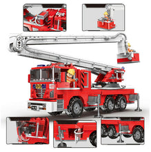 Load image into Gallery viewer, 751PCS MOC Elevating Fire Truck Engine Building Blocks Bricks Model Figure Educational Toy Fully