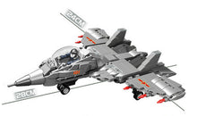 Load image into Gallery viewer, 400PCS Military J15 Air Fighter Plane Building Block Brick Figure Educational Toy Model Fully