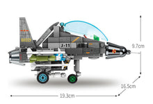 Load image into Gallery viewer, 333PCS Military J11-B Fighter Plane Building Blocks Model Brick Figures Fully