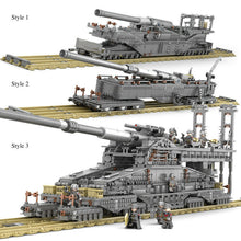 Load image into Gallery viewer, 3846PCS Military Army Schwerer Gustav Dora Cannon Building Block Brick Model Educational Toy Fully