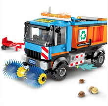 Load image into Gallery viewer, 206PCS City Sanitation Cleaning Truck Building Blocks Bricks Figures Model Educational Toy Fully