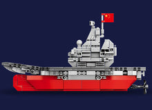Load image into Gallery viewer, 458PCS PLA Navy Shandong Aircraft Carrier China Building Blocks Brick Model Fully