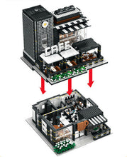 Load image into Gallery viewer, 4314PCS City Corner Cafe Shop Building Blocks Bricks Model Light Figures MOC Fully