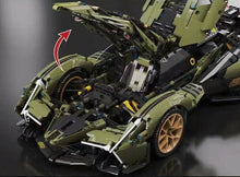 Load image into Gallery viewer, 2527PCS MOC Static V12 Super Racing Sports Car Building Blocks Bricks Educational Toy Model Fully