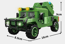 Load image into Gallery viewer, 391PCS Military 5 in 1 Hummer Armored Car Building Block Brick Figures Model Fully
