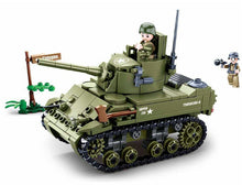 Load image into Gallery viewer, 344PCS Military M5 Stuart Light Tank Building Block Brick Figures Model Educational Toy Fully