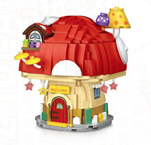 Load image into Gallery viewer, 674PCS Mini Mushroom House Building Blocks Bricks Cute Figures Model Fully