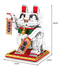 Load image into Gallery viewer, 722PCS Lucky Fortune Maneki Neko Cat Building Blocks Bricks Model Educational Toy Fully Compatible With Lego