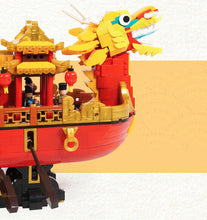 Load image into Gallery viewer, 3325PCS Chinese Culture Dragon Boat Building Blocks Bricks Model Figure Educational Toy Fully