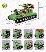Load image into Gallery viewer, 1019PCS Military 8 in 1 Destroyer Tank Building Block Brick Figures Model Educational Toy Fully Compatible With Lego