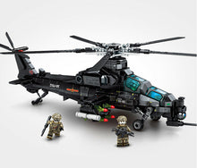 Load image into Gallery viewer, 704PCS Z-10 Fiery Thunderbol Armed Helicopter Building Block Figure Educational Toy Model Fully