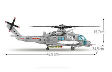 Load image into Gallery viewer, 935PCS Military Z-20 Attack Helicopter Fighter Building Block Brick Figure Model Fully Compatible With