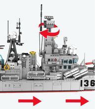 Load image into Gallery viewer, 1716PCS Military Type 956 Destroyer Ship Building Block Brick Model Figure Educational Toy Fully Compatible With Lego