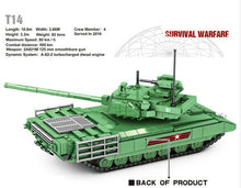Load image into Gallery viewer, 1020PCS Military T14 Armata Main Battle Tank Building Blocks Model Brick Figures Fully Compatible With Lego