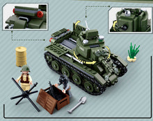 Load image into Gallery viewer, 347PCS Military BT7 Fast Tank Building Block Brick Soldier Figure Model Educational Toys Fully