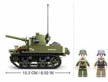 Load image into Gallery viewer, 344PCS Military M5 Stuart Light Tank Building Block Brick Figures Model Educational Toy Fully