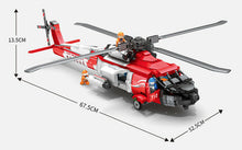 Load image into Gallery viewer, 1137PCS Military HH 60J Rescuer Helicopter Building Blocks Bricks Model Figures Fully Compatible With Lego