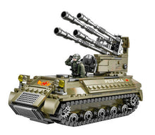 Load image into Gallery viewer, 489PCS Military Air Defense Gun Tank Building Block Brick Figure Model Educational Toy Fully