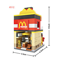 Load image into Gallery viewer, DIY Mini City Street Shop Store Restaurant View Educational Toy Building Block Gift Decorate Fully Compatible With Lego