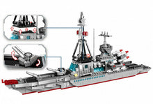 Load image into Gallery viewer, 725PCS Military Aegis missile Battleship Building Block Brick Figure Model Educational Toy Fully