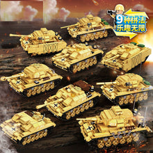 Load image into Gallery viewer, 563PCS Military 9 in 1 SD.KFZ.181 Tiger Tank Building Block Brick Figures Model Fully Compatible With Lego