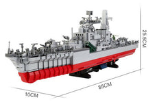 Load image into Gallery viewer, 2462PCS Military Type 956 Missile Destroyer Ship Building Block Brick Model Educational Toy Fully