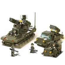 Load image into Gallery viewer, 956PCS Army Antiaircraft Tank Helicopter Building Blocks Bricks Model Figure Educational Toy Fully