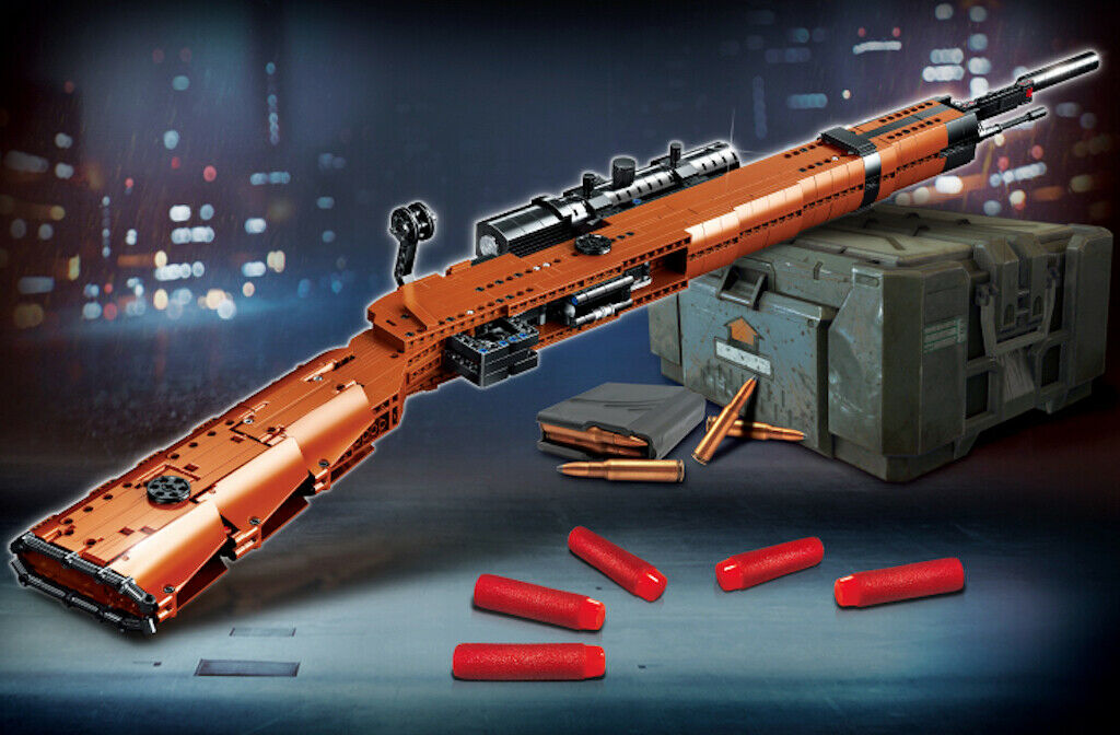 1004PCS Military 98K Sniper Rifle Assault Gun Building Blocks Bricks Model Fully Compatible With Lego
