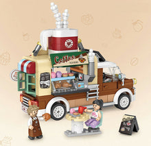 Load image into Gallery viewer, 442PCS Mini Coffee Cafe Car Truck Building Blocks Bricks Cute Figures Model Fully