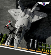 Load image into Gallery viewer, 1837PCS Military F22 Raptor Fighter Building Blocks Bricks Figures Educational Toy Model Fully Compatible With Lego