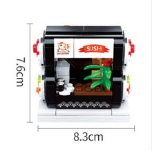 Load image into Gallery viewer, 320PCS City Street Sushi Food Store Shop Building Blocks Brick Model Figure Fully Compatible With Lego